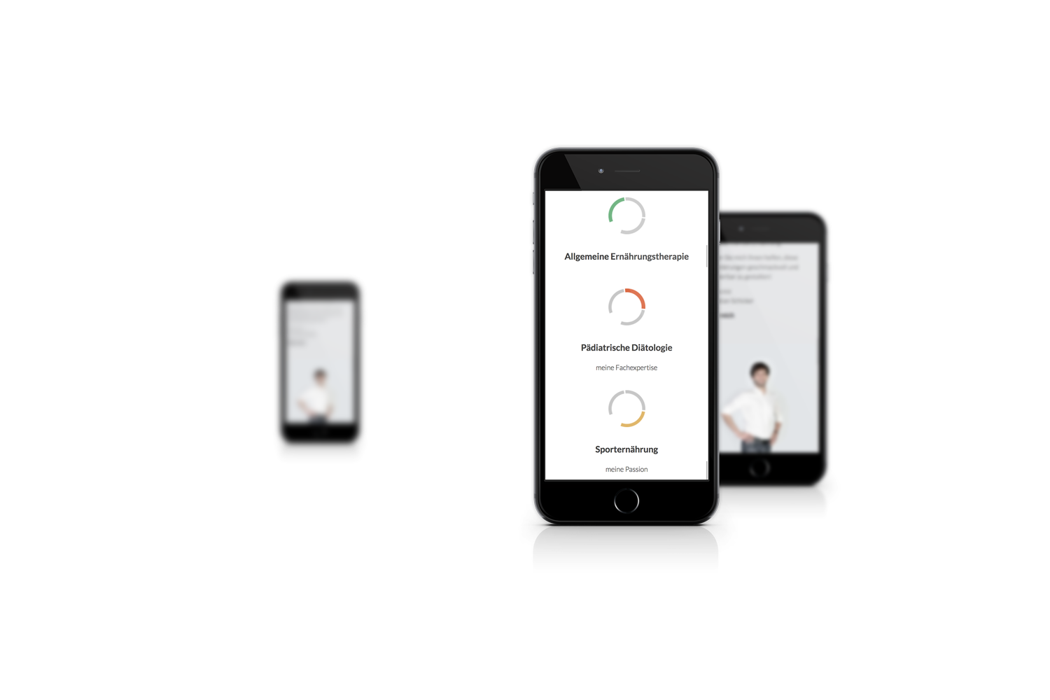 Ernährungstherapie Schicker Responsive Website - Handy Ansicht Ernährungstherapie Schicker Responsive Website - Handy Ansicht
