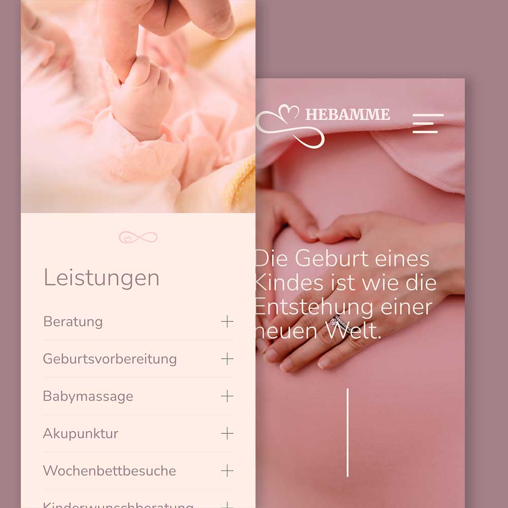 Responsive Website Hebammen Responsive Website Hebammen
