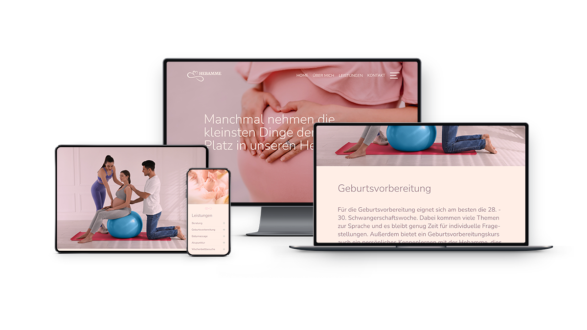 Responsive Website Hebammen Responsive Website Hebammen
